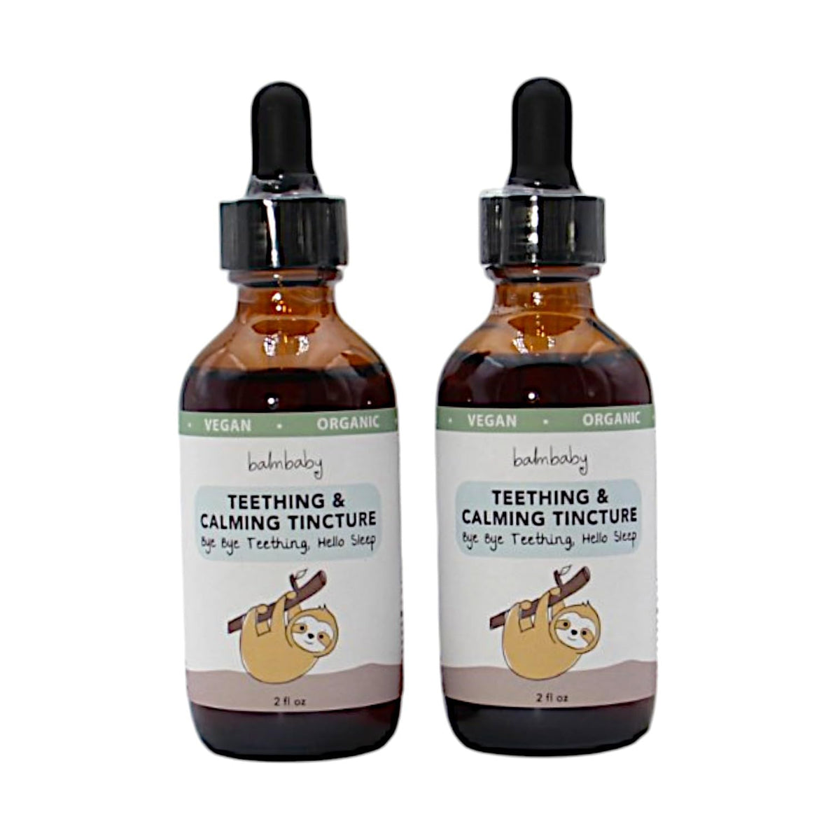 BALM! Baby teething tincture bottle with dropper for easy dosing.