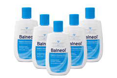 Balneol Hygienic Cleansing Lotion five-pack packaging for home and travel use