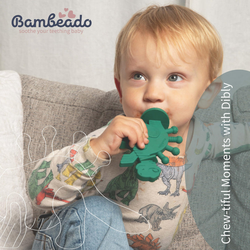 Bambeado Dibly Dino Teether durable design for ongoing teething journeys