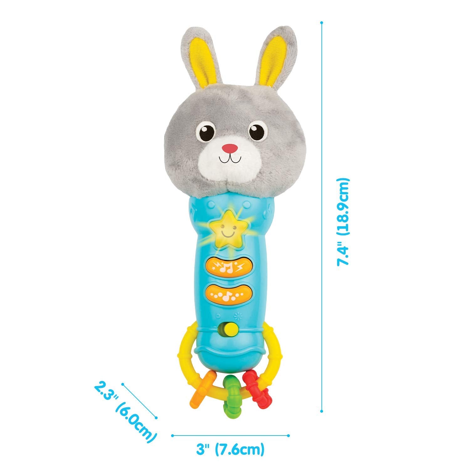 Bambiya Bunny rattle adds gentle shake for sensory play