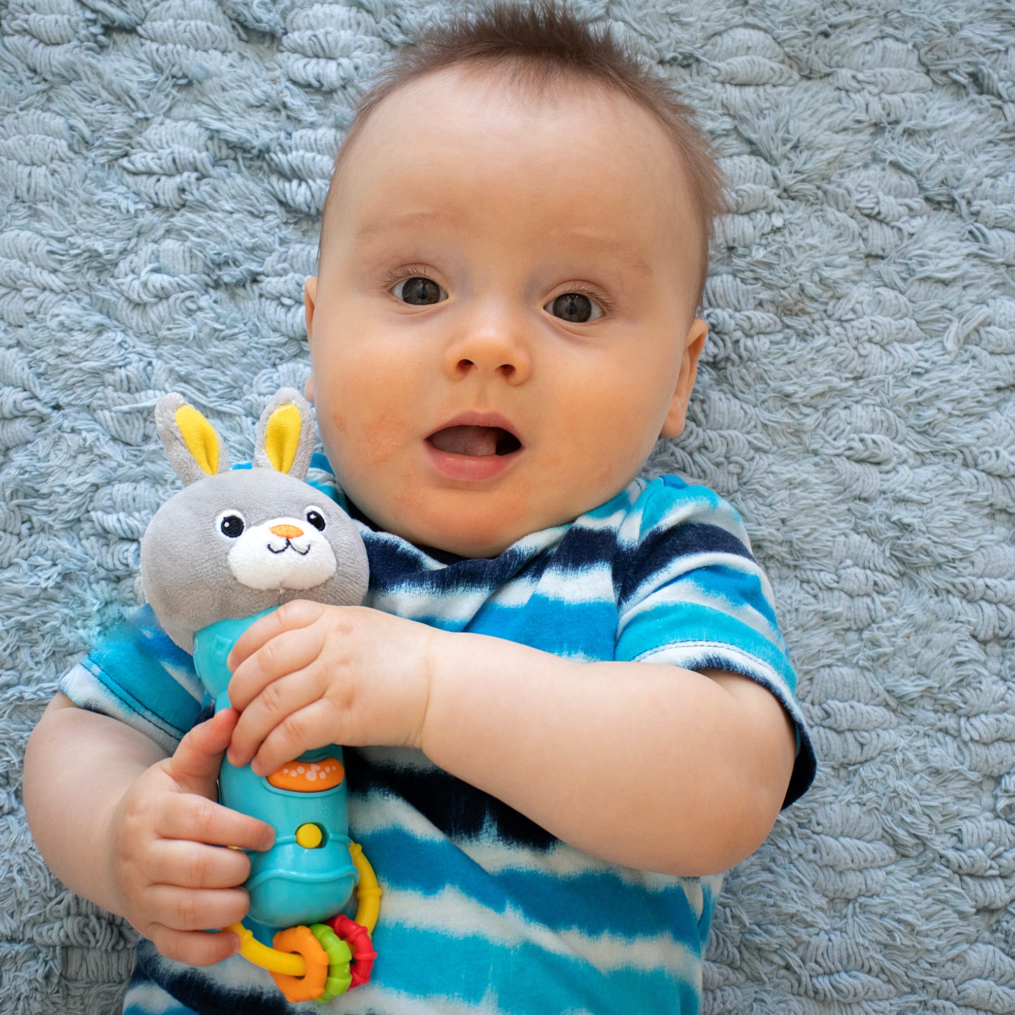 Bambiya Bunny toy plays music and sounds to spark curiosity