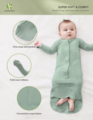 Durable stitching and seams on BambooBud gown ensure long-lasting wear