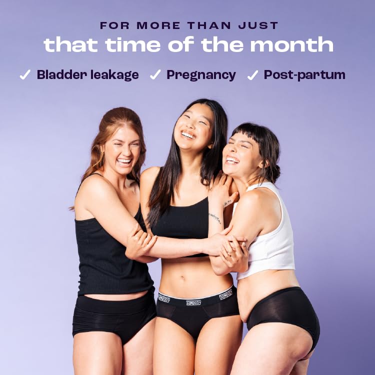 Bambody teen-friendly black underwear with comfortable design