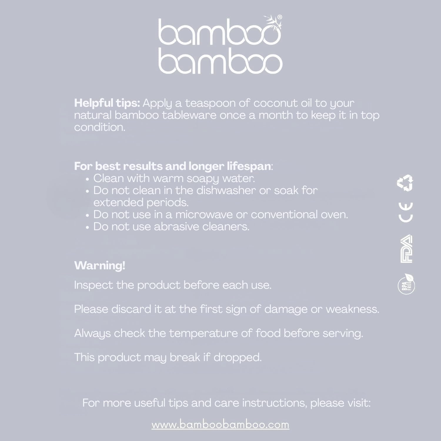 Bamboo Baby Divider Plate cleans easily by hand with warm soapy water after meals.
