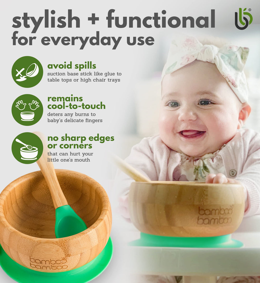 Bamboo bamboo BPA-free label emphasizes safe, non-toxic materials.