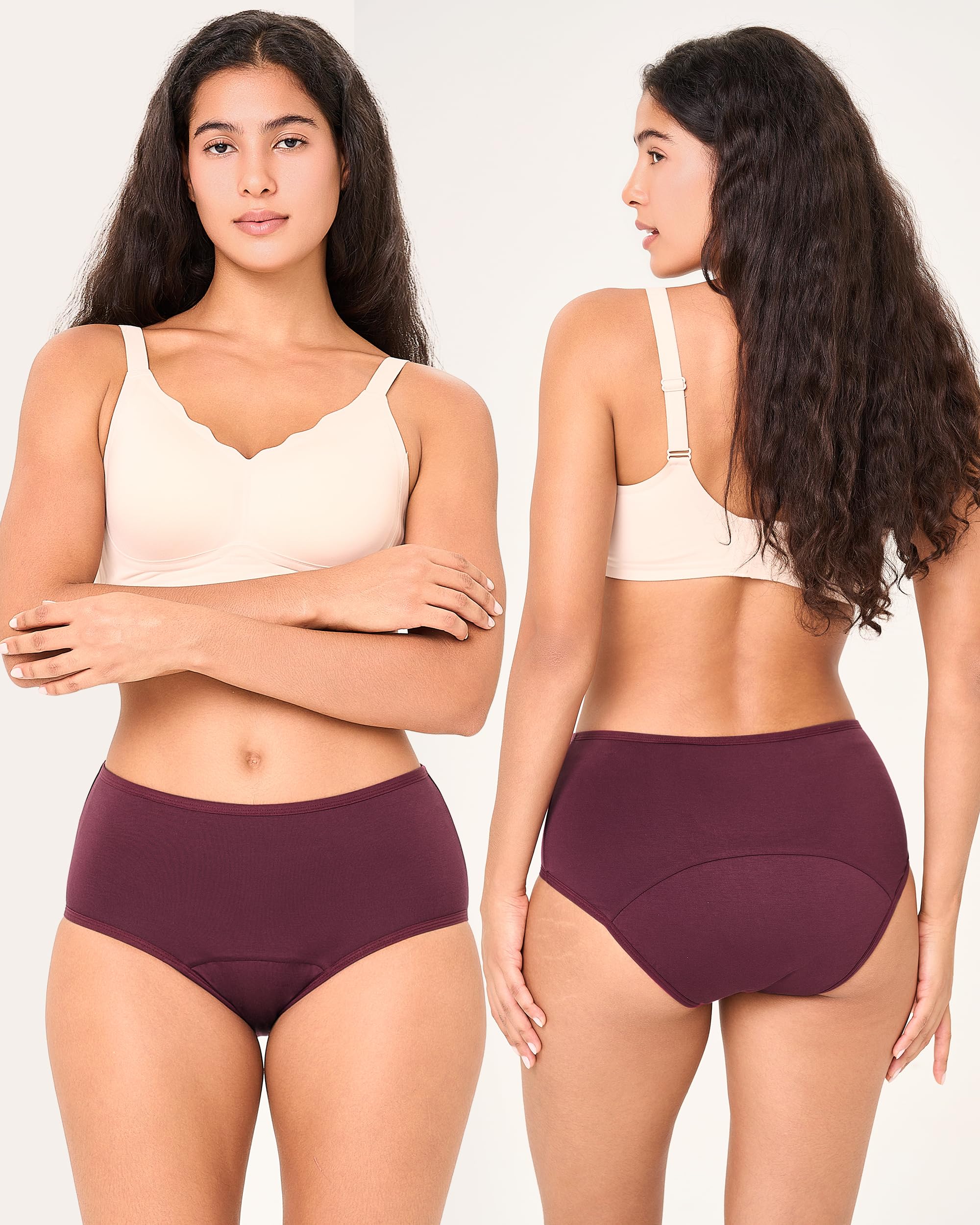 BAMBOO COOL 3-pack period underwear for day and night protection