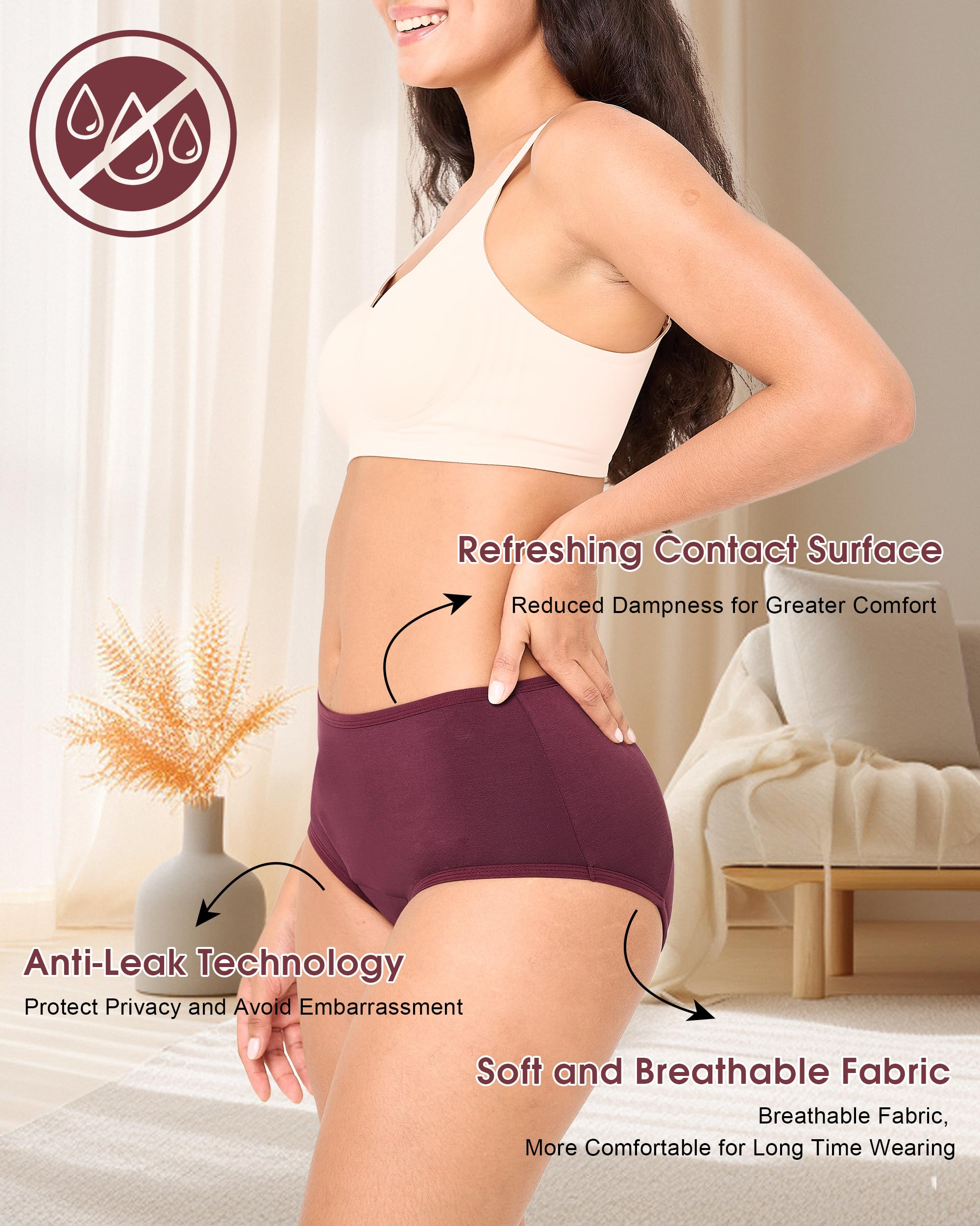 BAMBOO COOL leakproof underwear care-friendly and machine-washable