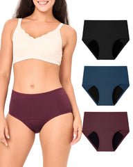 BAMBOO COOL period panties back view showing leakproof protection for overnight use