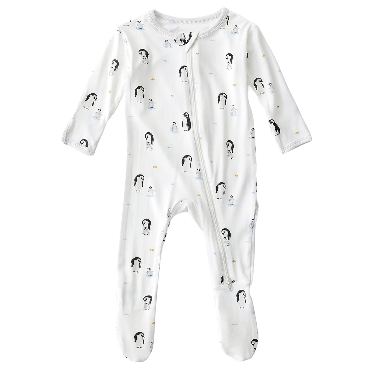 Bamboo Little soft baby footie with penguin design for cozy daily wear
