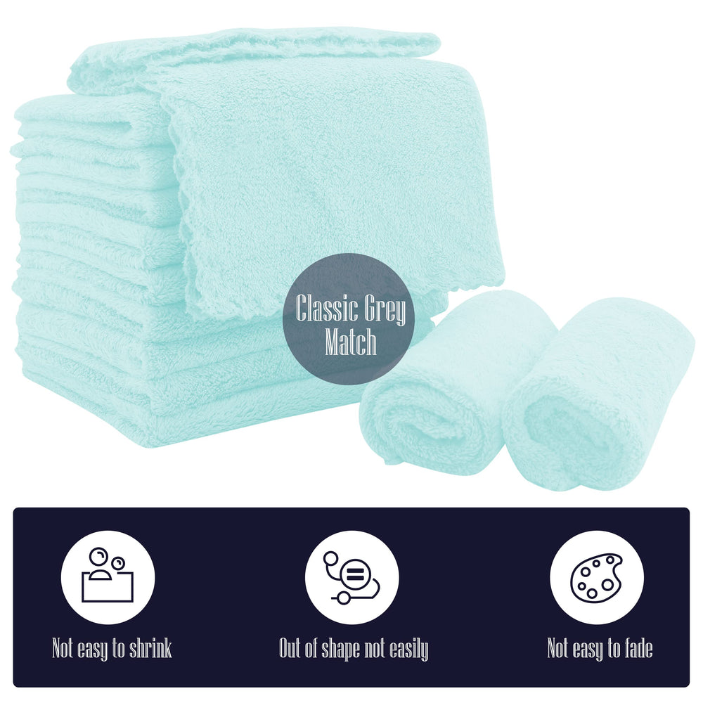 BAMBOO QUEEN frozen blue 10x10 washcloth, versatile baby care tool