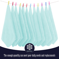 BAMBOO QUEEN coral fleece washcloths, plush and gentle on skin