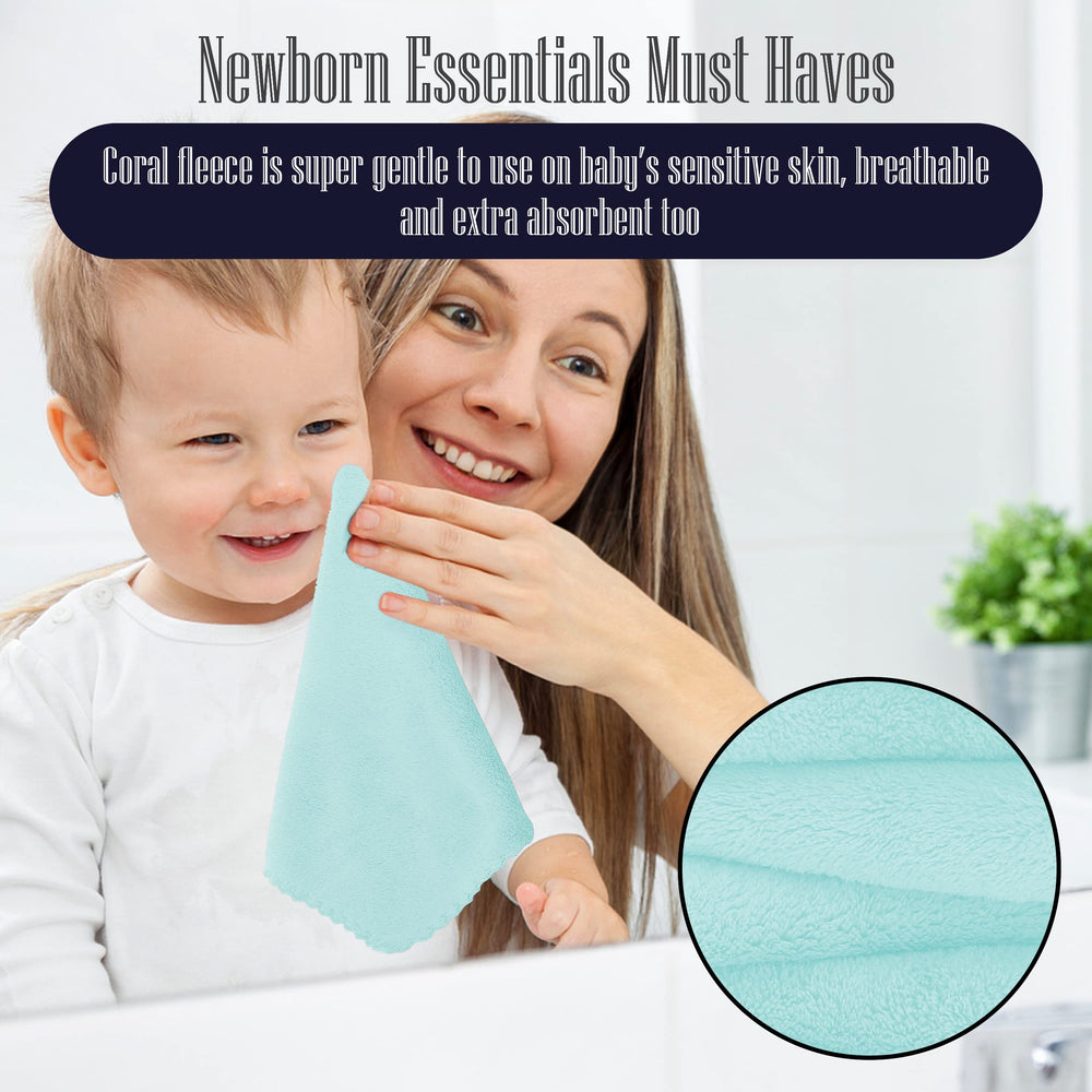 BAMBOO QUEEN coral fleece bath cloths for daily use