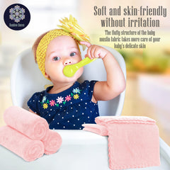 BAMBOO QUEEN set offers versatile uses like wipes, burp cloths, and washcloths.