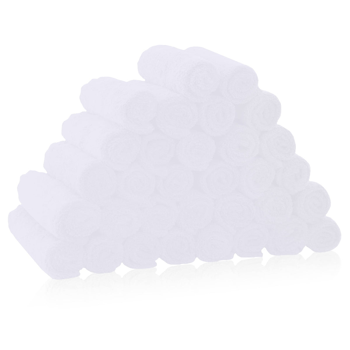 BAMBOO QUEEN 32-pack baby washcloths, 10x10 inches, ultra-soft for newborns.