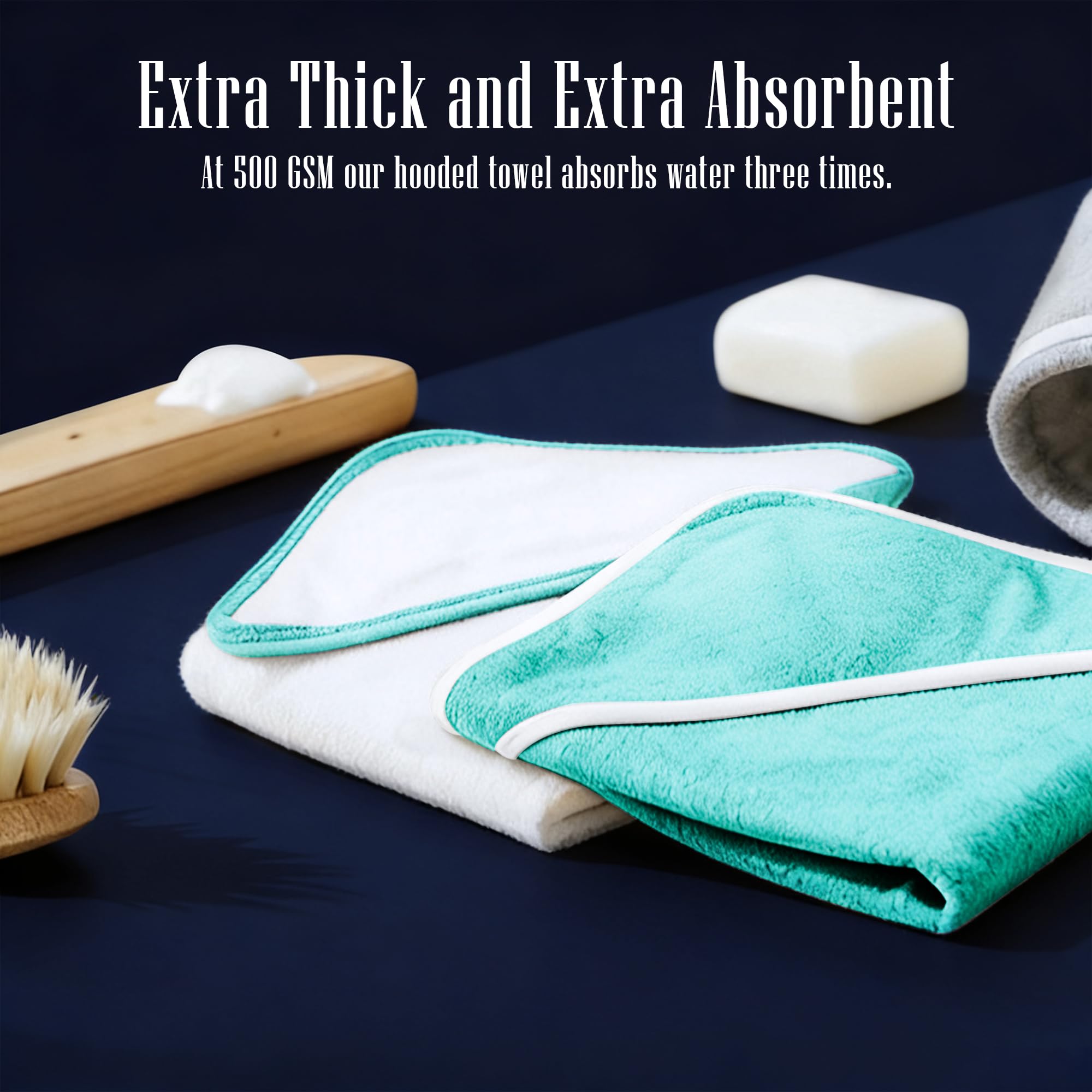BAMBOO QUEEN 500gsm towel, plush warmth after showers