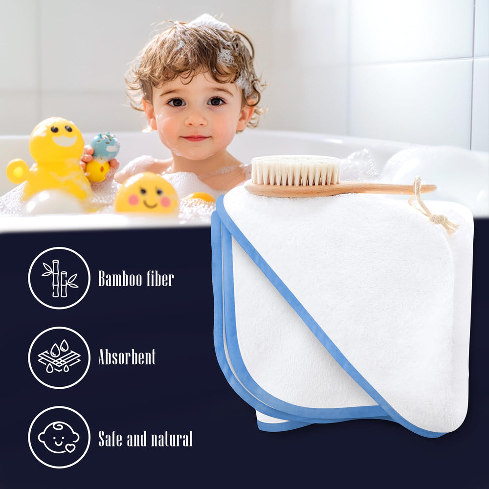 Bamboo Queen 500gsm absorbent hooded towel dries quickly and wraps children in plush warmth.