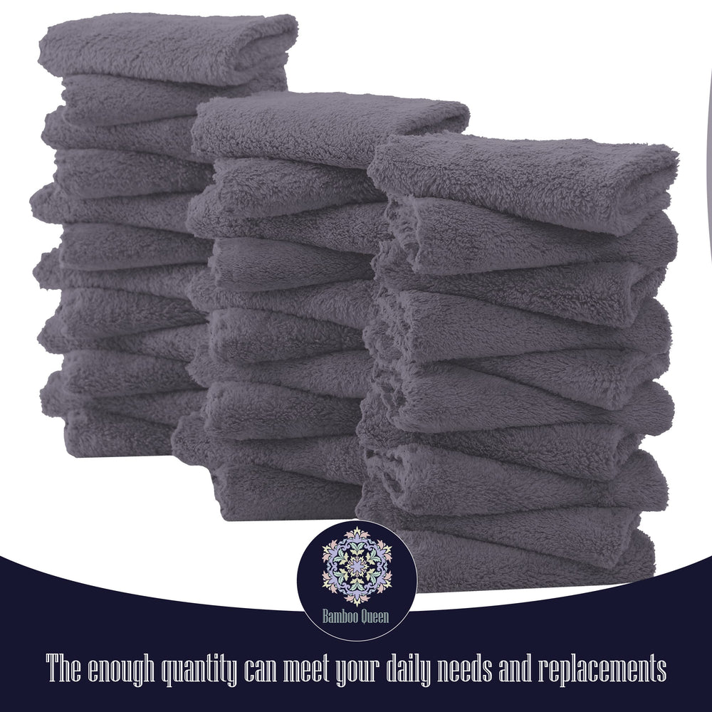 BAMBOO QUEEN absorbent washcloth quickly foams with soap during baths.