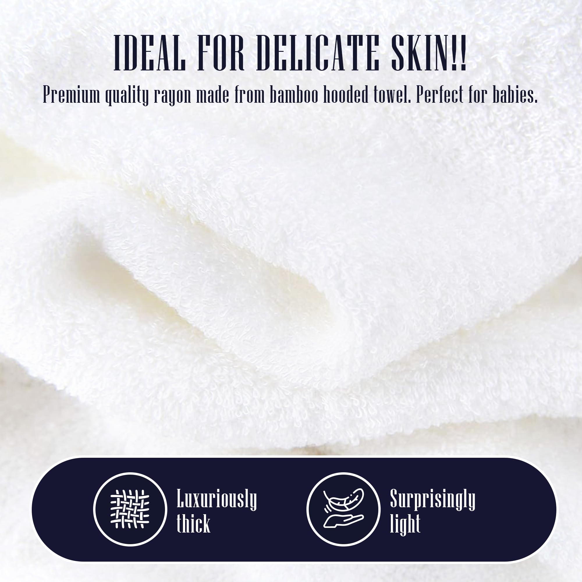Gift-ready bamboo towel set, perfect baby shower or registry pick.