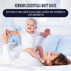 Bamboo Queen newborn nursery must-have cloths for spills, diaper changes, and burp protection.