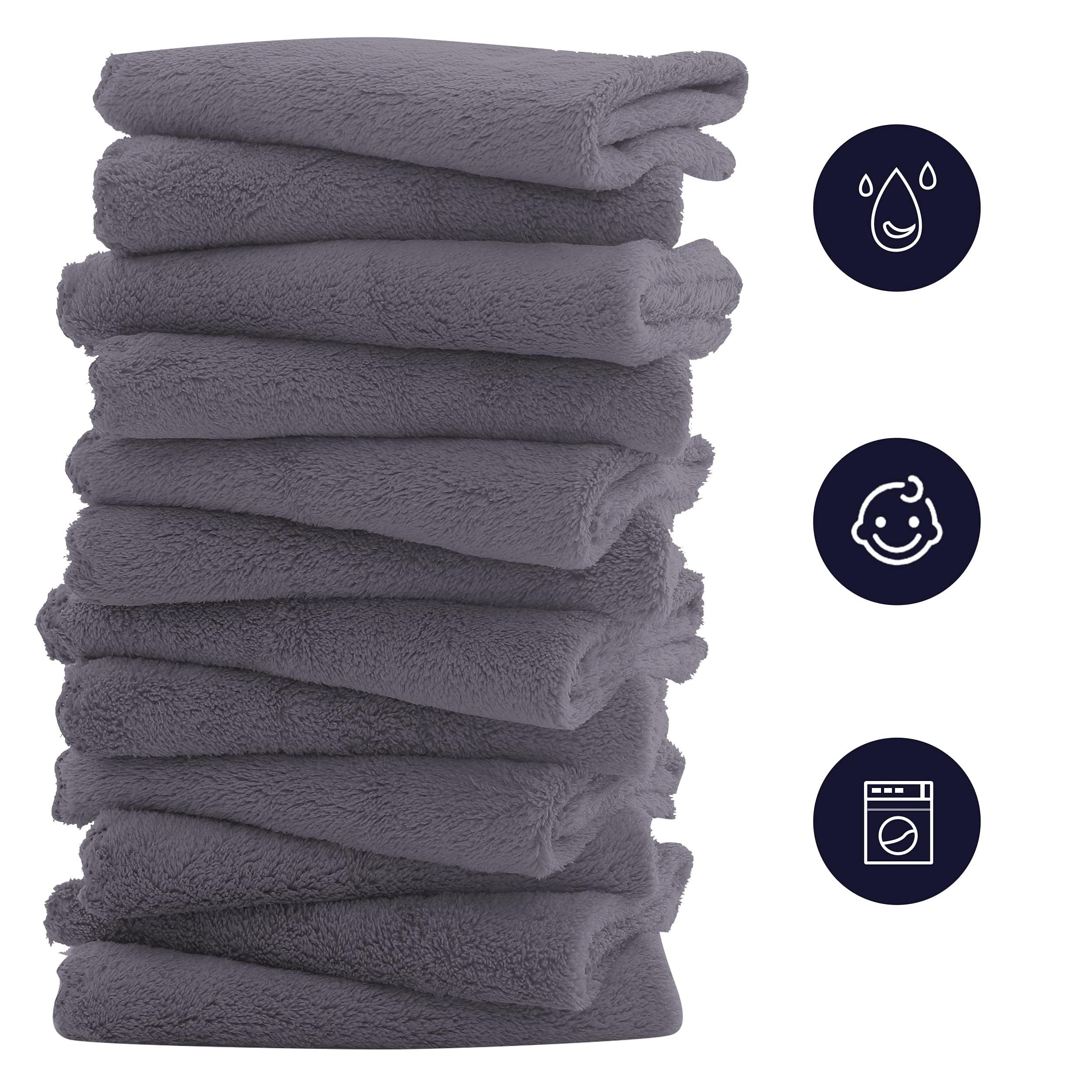 Bamboo Queen washcloth absorbing water quickly for fast gentle cleanups.