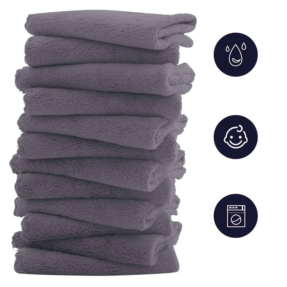 Bamboo Queen washcloth absorbing water quickly for fast gentle cleanups.