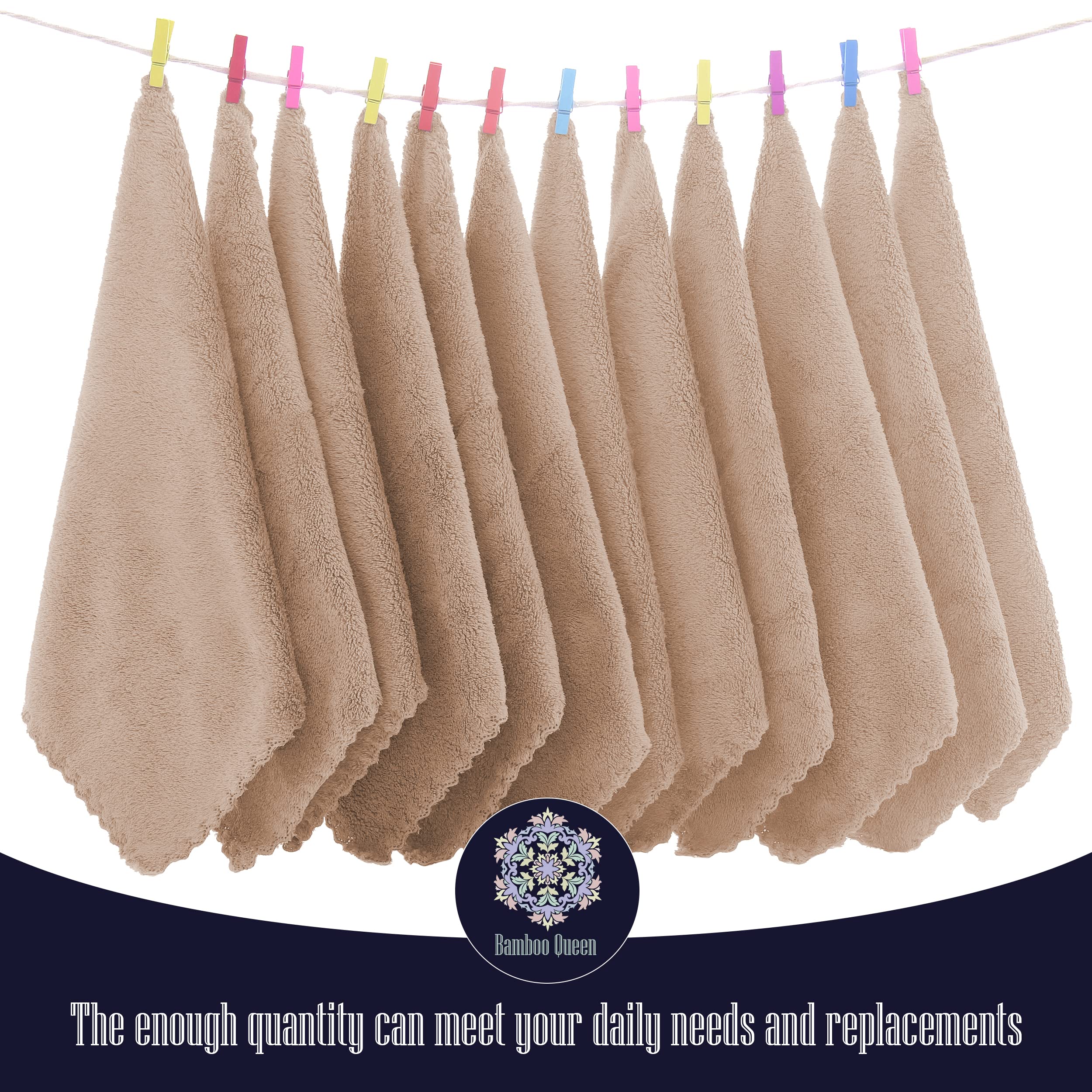 BAMBOO QUEEN washcloth demonstrating quick foam and absorption during bath time.