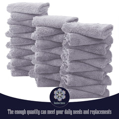 Washcloths create quick foam for easy baby baths by BAMBOO QUEEN