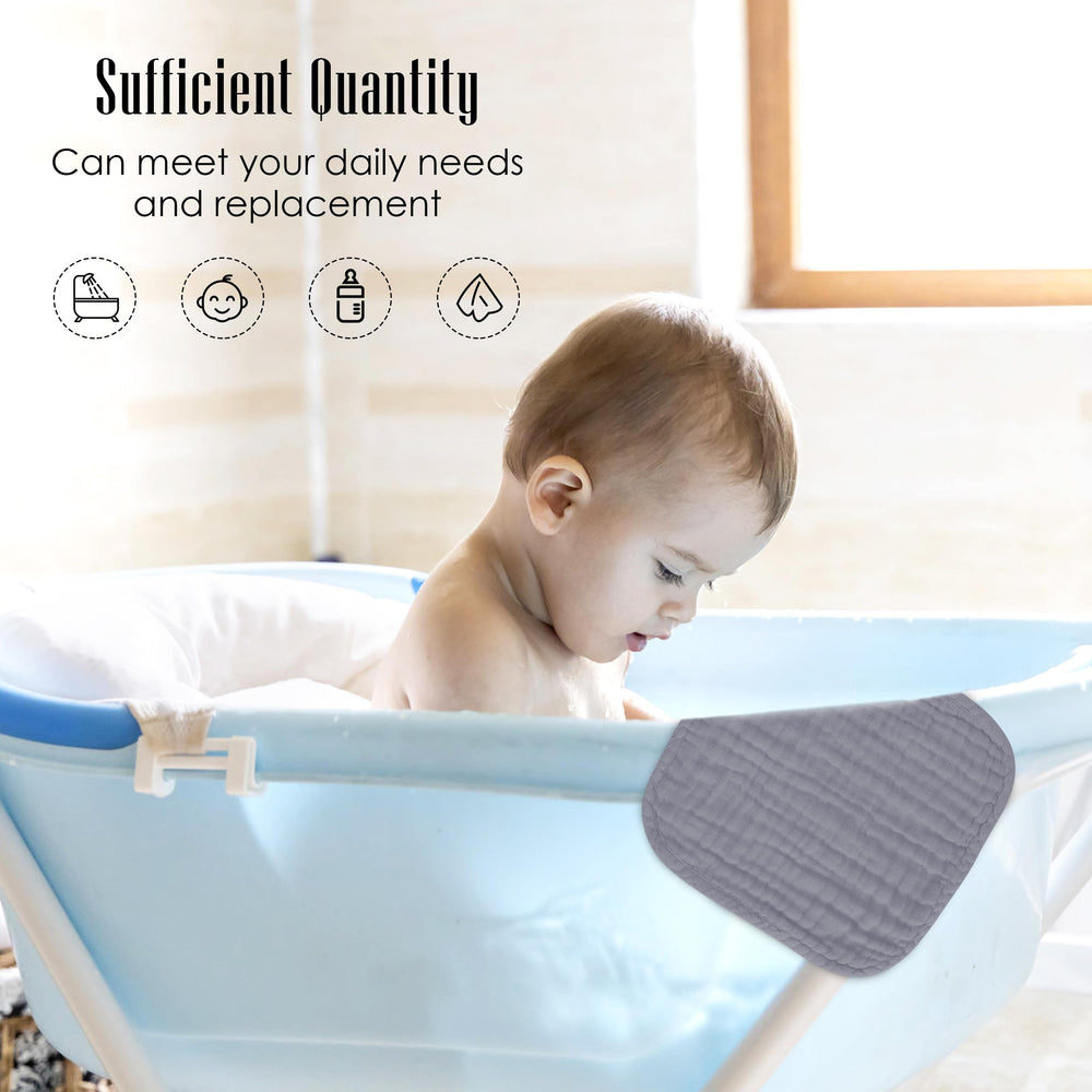 BAMBOO QUEEN reusable baby wipes muslin cloths for quick cleanup.