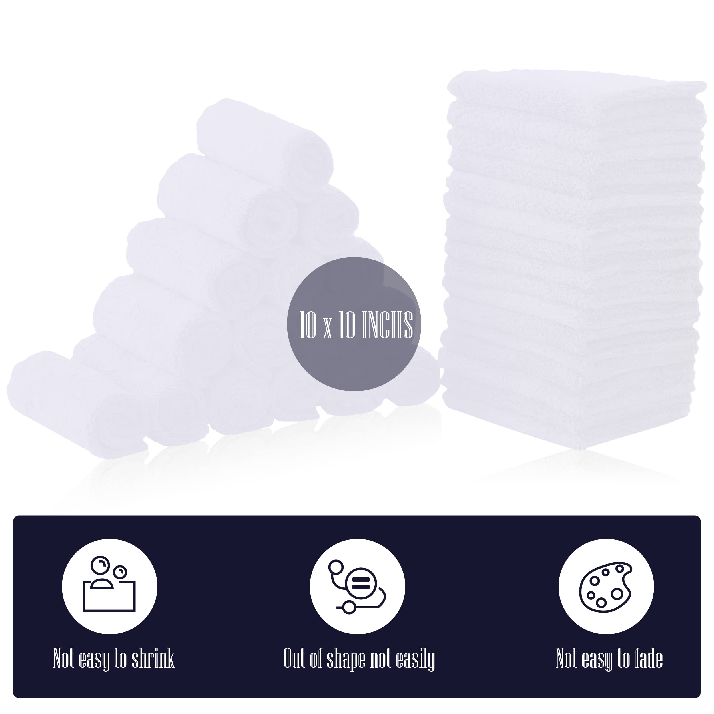 BAMBOO QUEEN coral fleece washcloths deliver breathable softness for delicate skin.