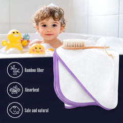 BAMBOO QUEEN soft plush hooded towel with 500gsm for warmth