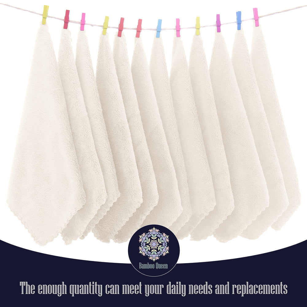 BAMBOO QUEEN ultra-absorbent washcloths soak up water and soap quickly