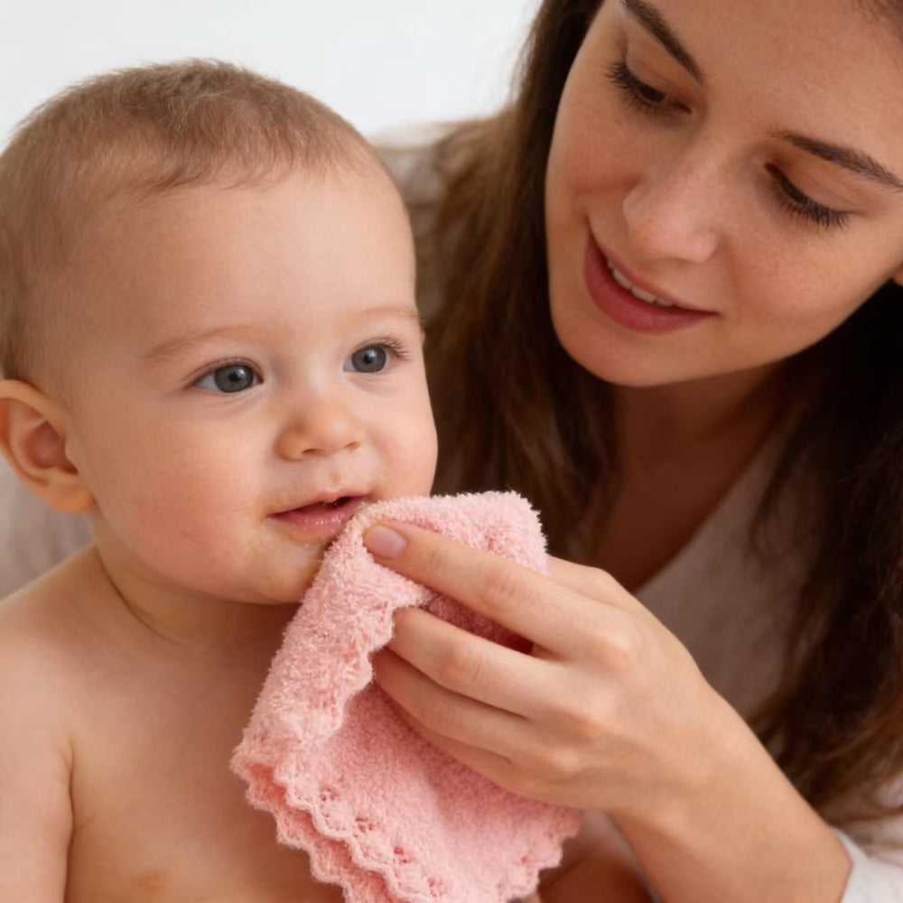 BAMBOO QUEEN versatile baby cloths for wash, wipe, burp and more