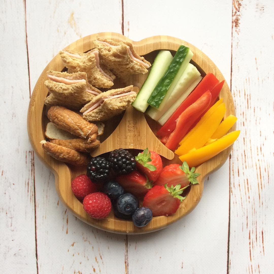 Bamboo spoons sold separately feature soft silicone tips for tender gums.