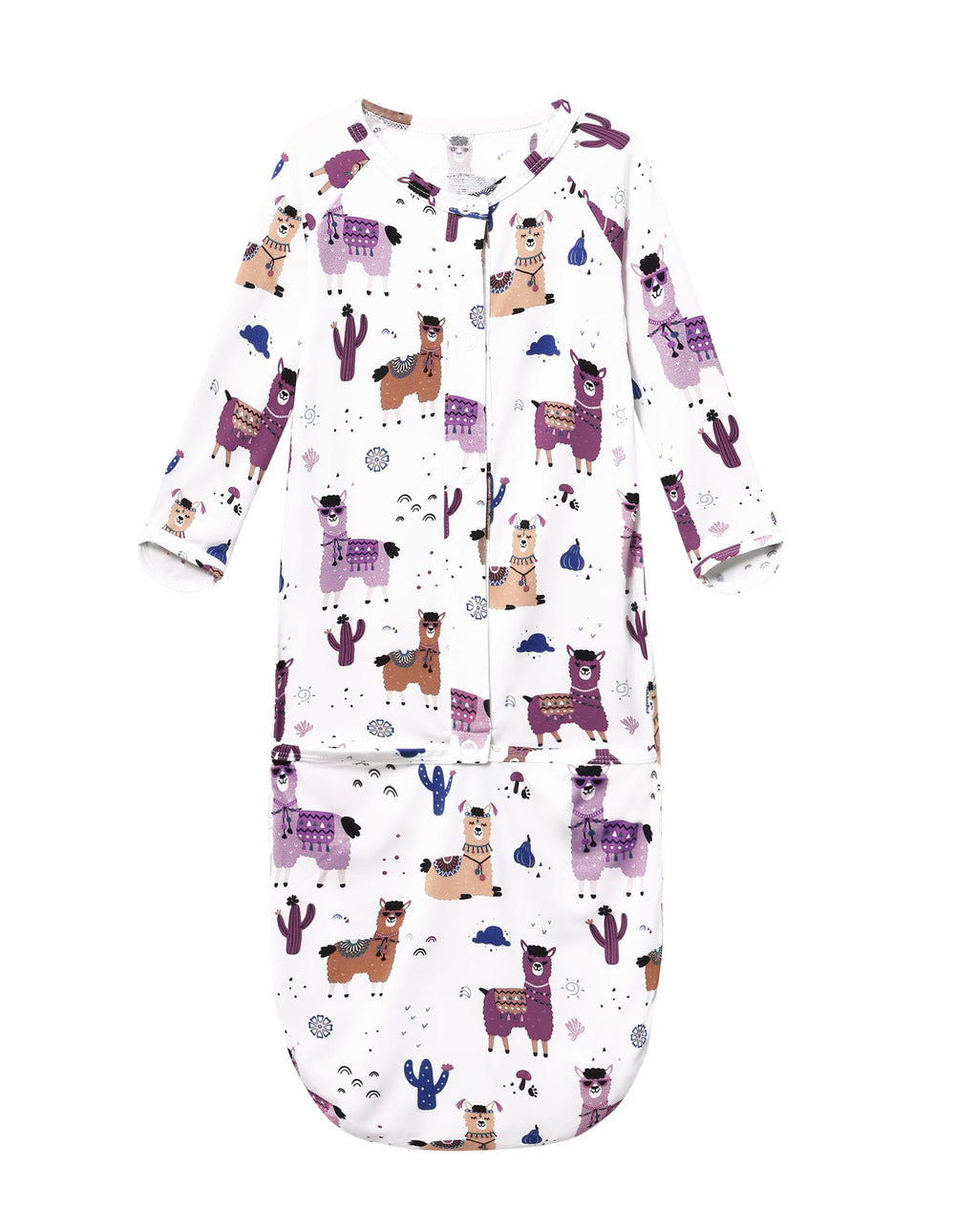 BambooBud baby gown soft fabric close-up highlighting silky viscose blend for gentle skin touch