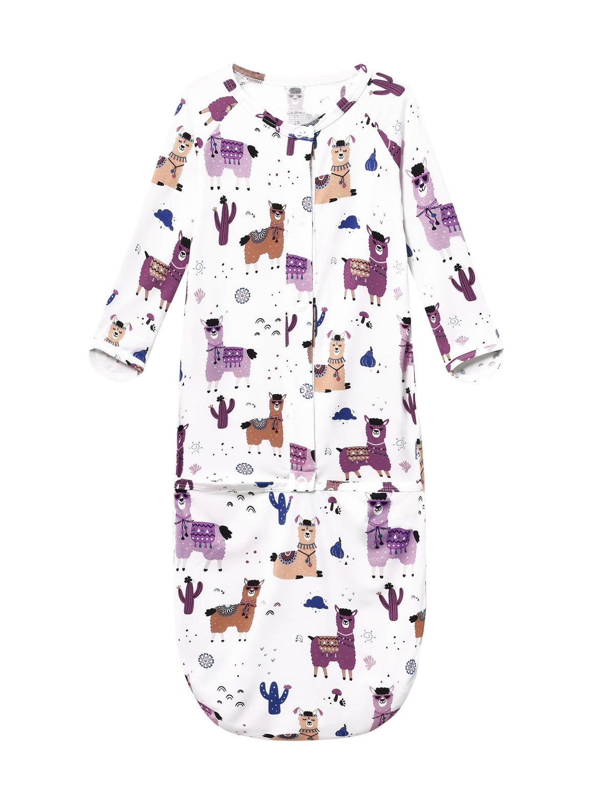 BambooBud baby gown soft fabric close-up highlighting silky viscose blend for gentle skin touch