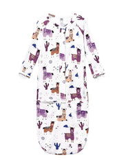 BambooBud baby gown soft fabric close-up highlighting silky viscose blend for gentle skin touch
