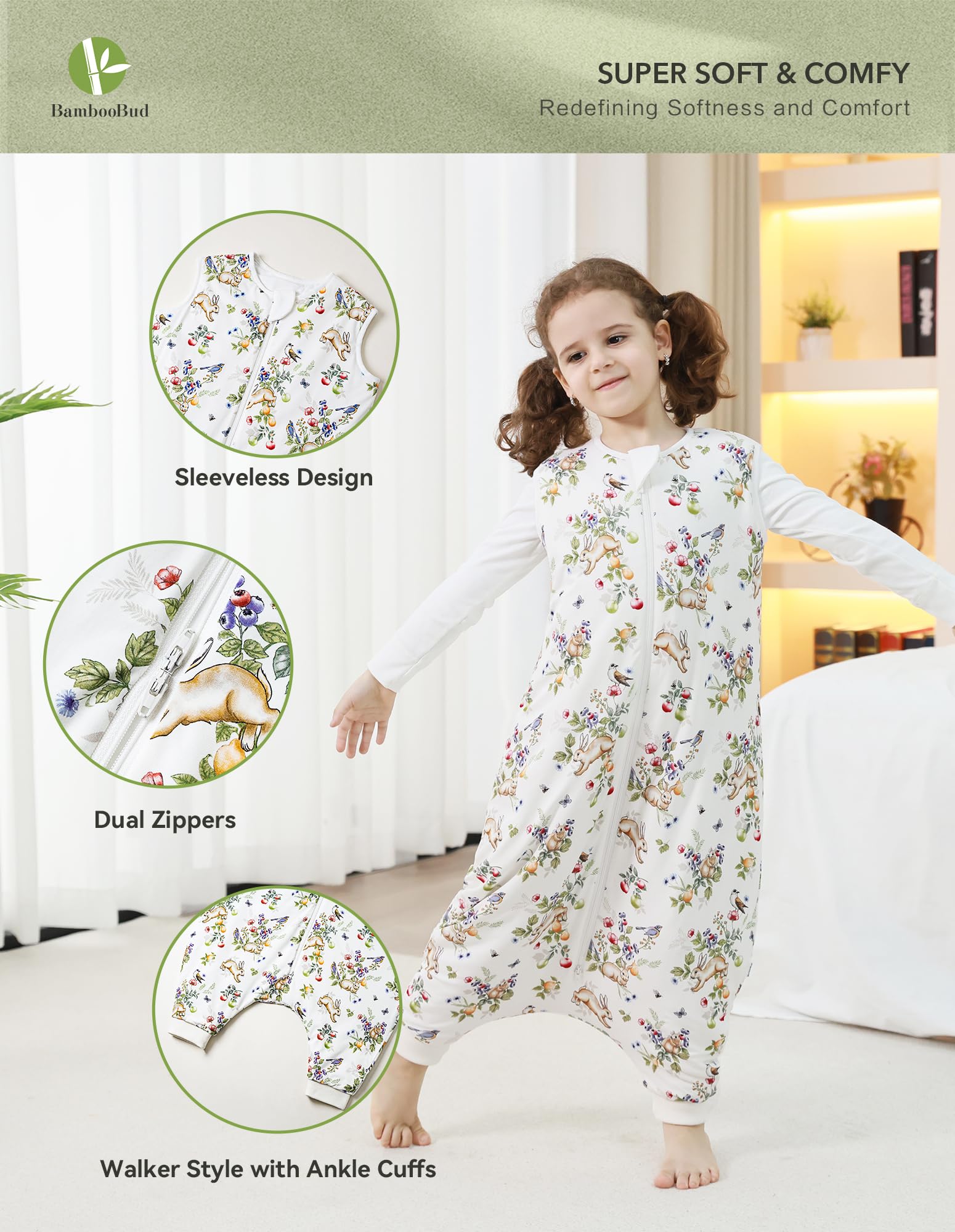 BambooBud rayon from bamboo fabric close up highlights breathable material for comfortable sleep