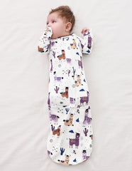 BambooBud unisex nightgown sleepwear in purple alpaca color for versatile use