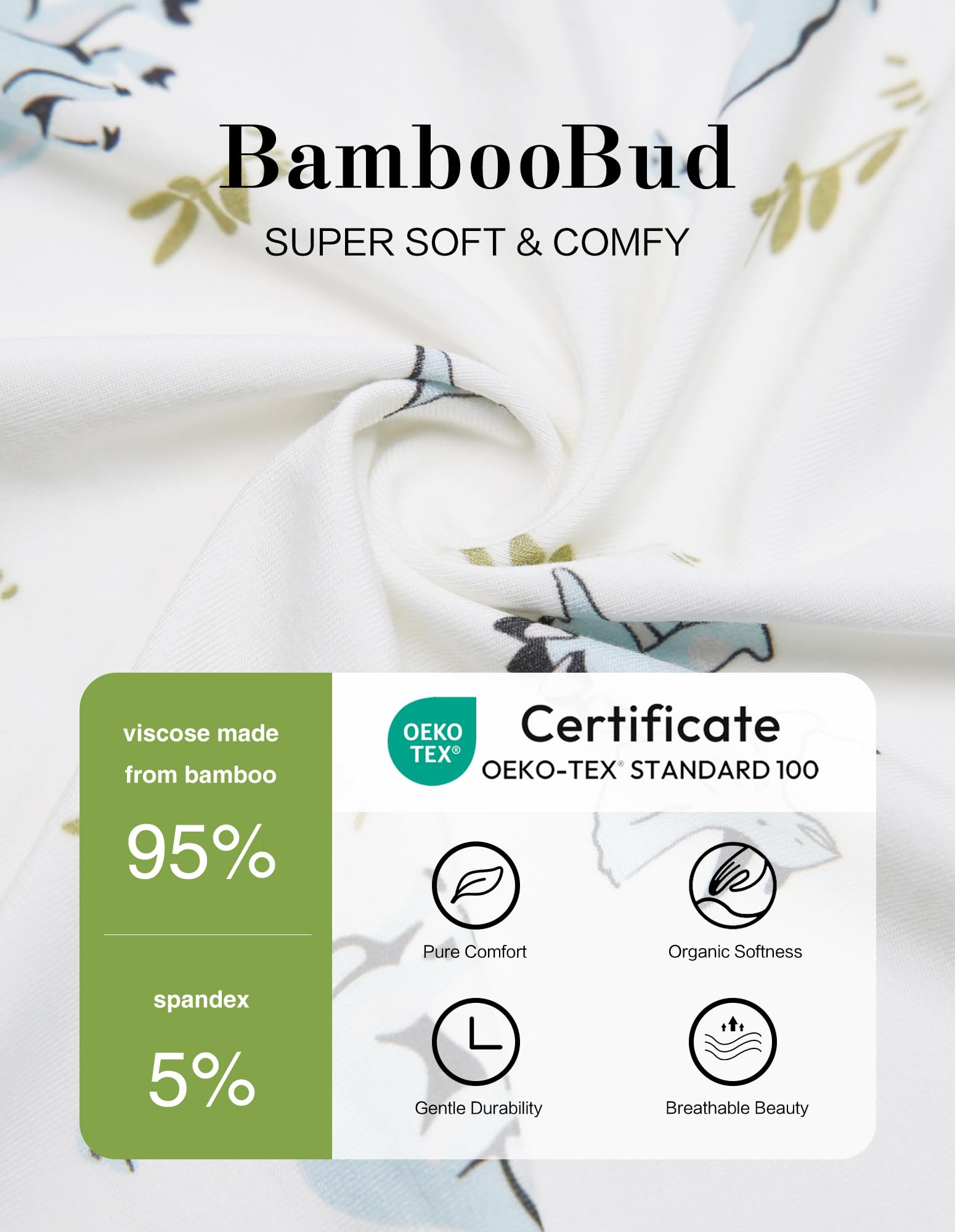 BambooBud wearable blanket sleeveless design for toddler comfort