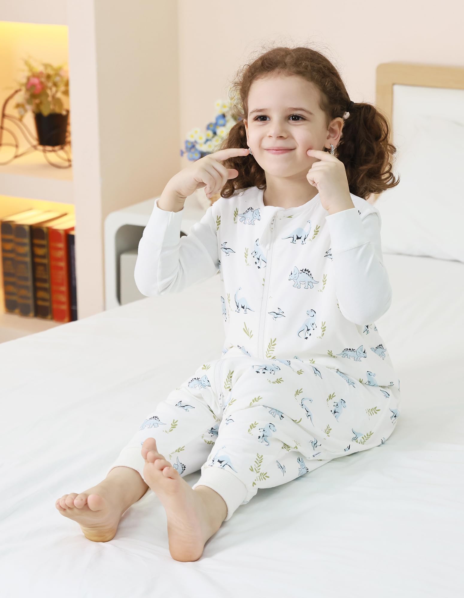 BambooBud YKK zipper enables easy nighttime diaper changes