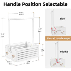 BAMBOOHOMIE crate closet side with bamboo panels offers decorative storage