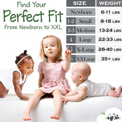 Bambooties bamboo diapers bamboo top sheet image emphasizes a soft dry contact surface
