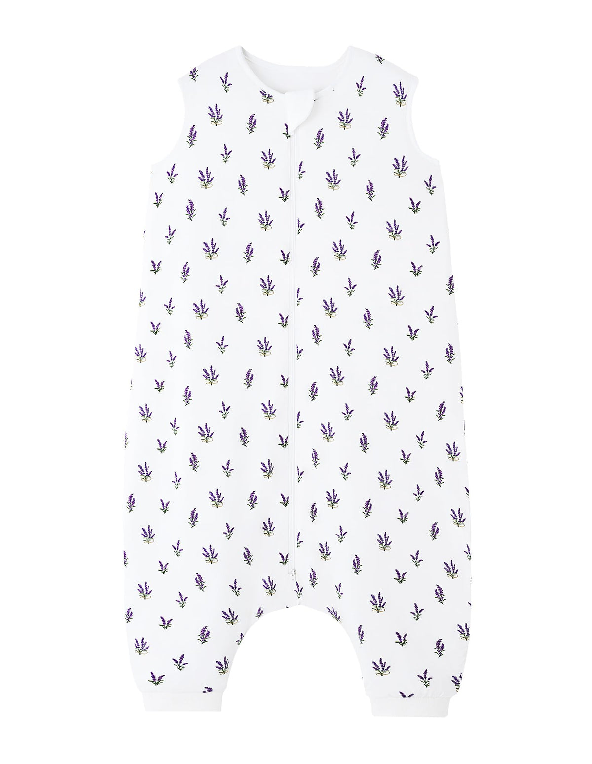 BambooBud baby sleep sack with feet in lavender offers warm, snug comfort for chilly nights.