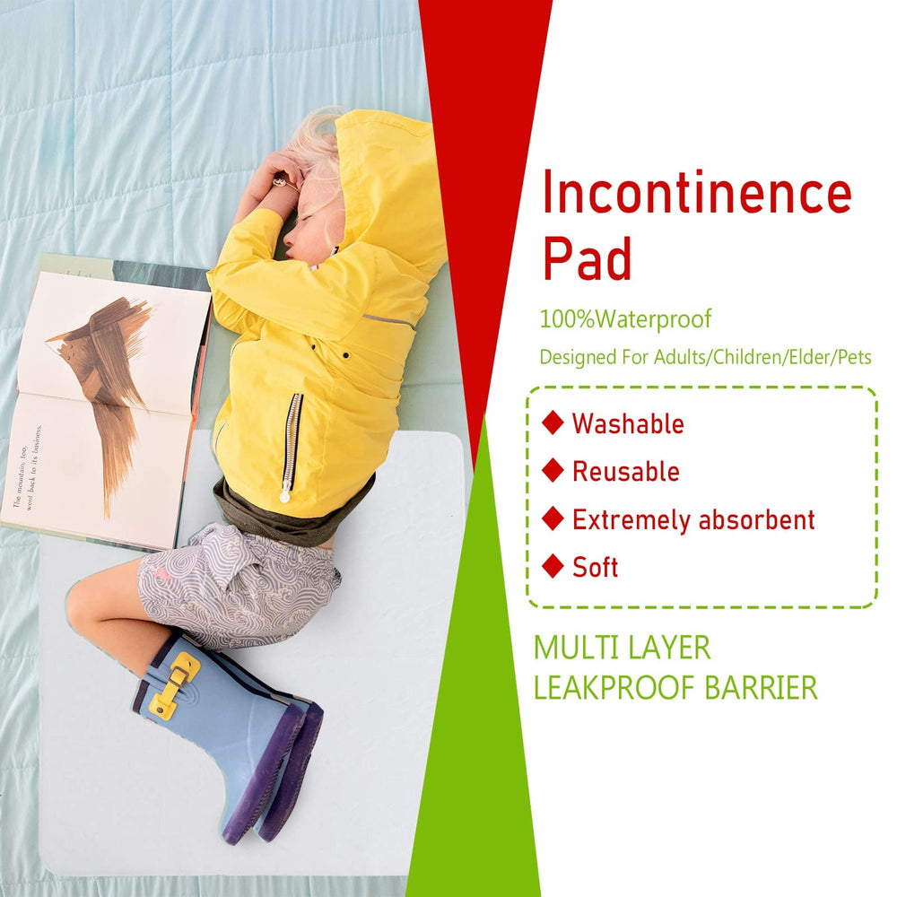 Bamuho bed pad large 34x52 on bed for full coverage