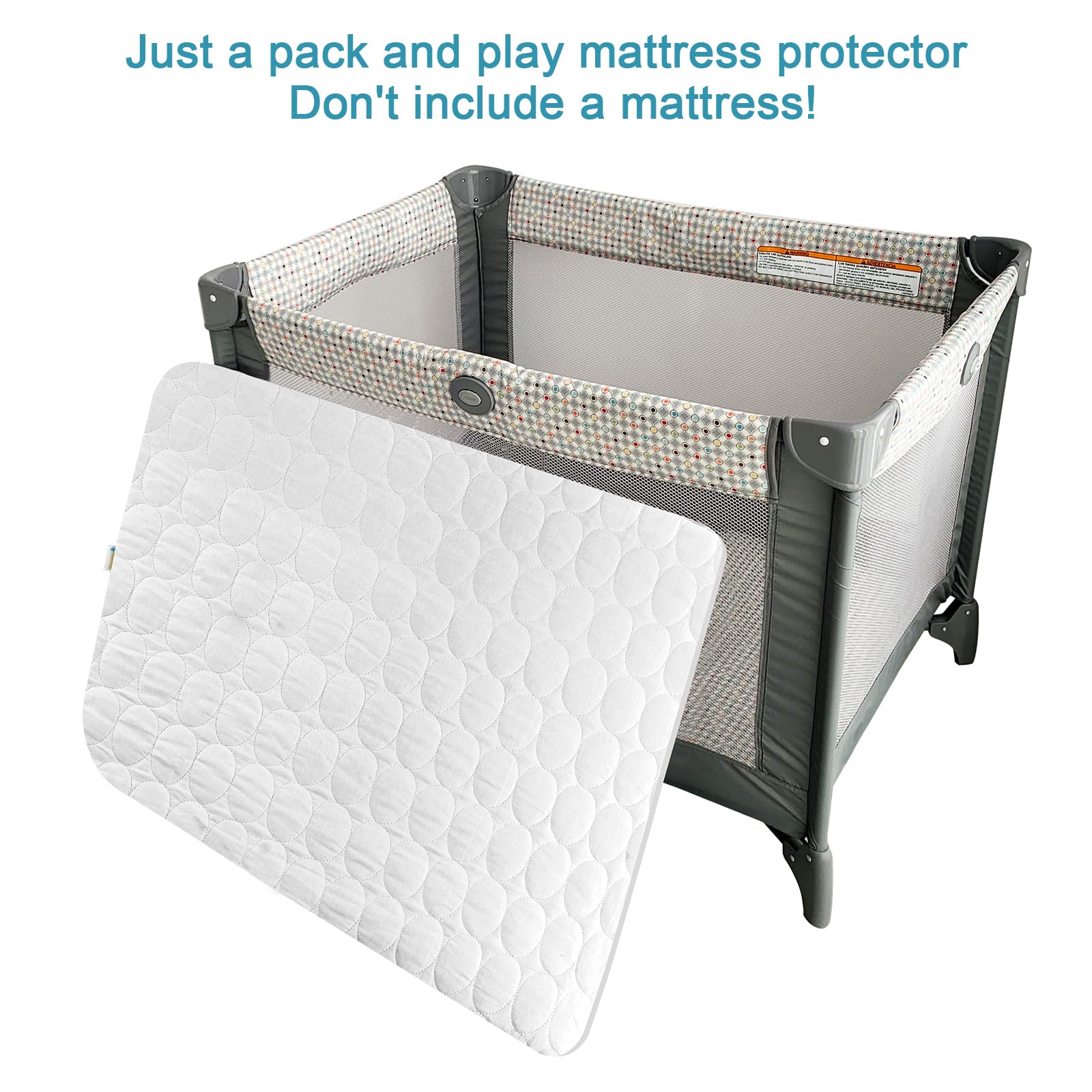 Bamuho fits 2–5 inch pack n play mattresses securely.
