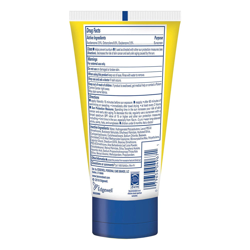 Banana Boat Kids SPF 100 lotion on arm shows even coverage for active kids.