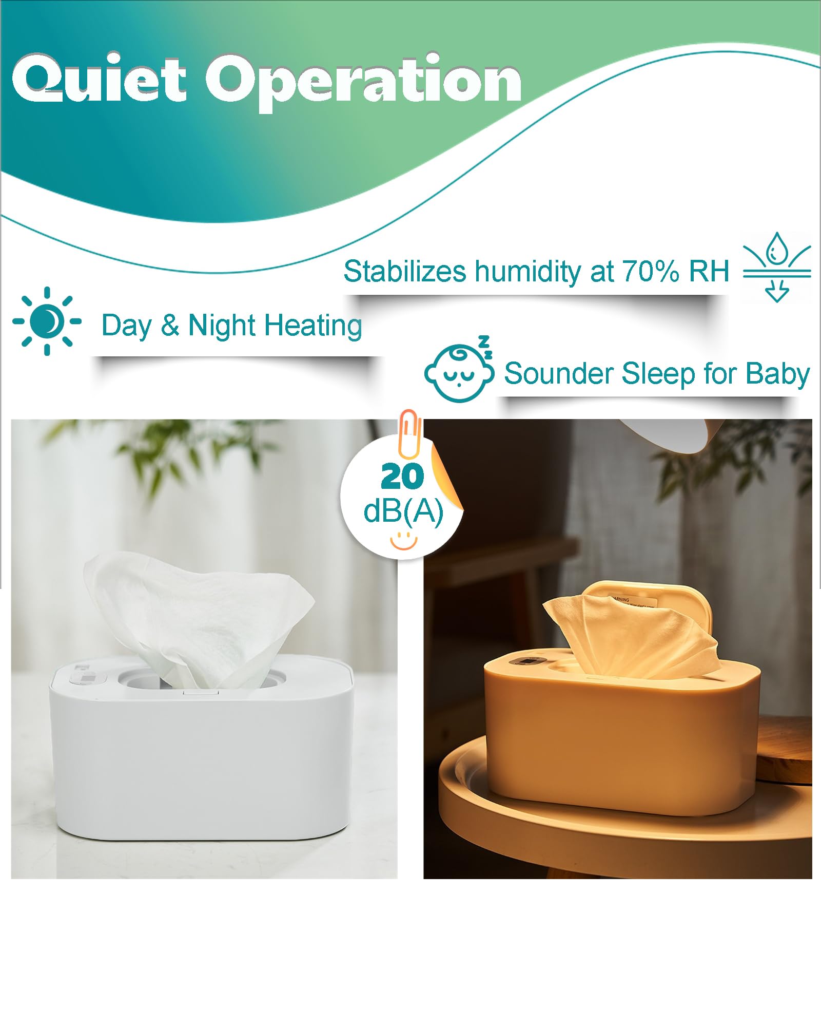 Banapoy wipe warmer perforated evaporation system maintains humidity.