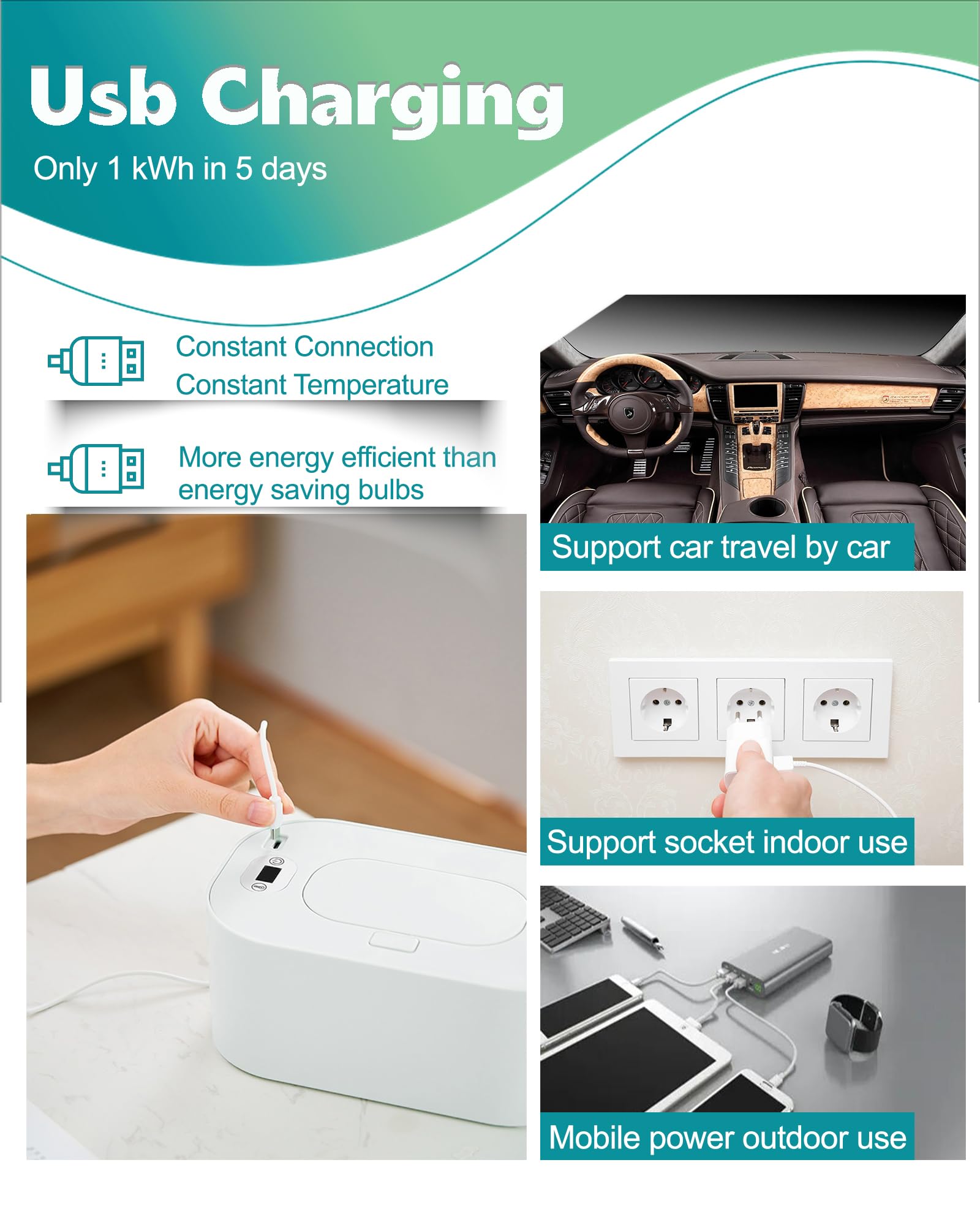 Banapoy portable wipe warmer ideal for travel and on-the-go.