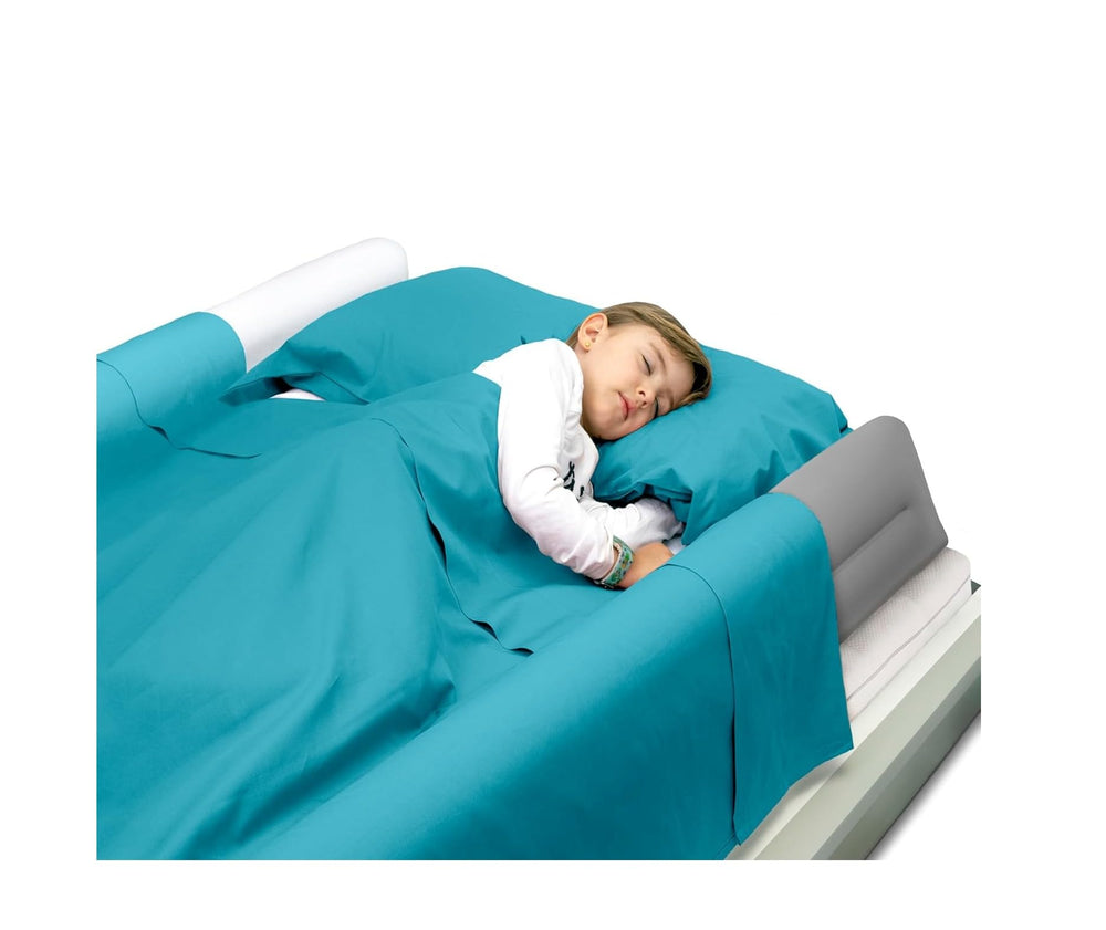 Banbaloo inflatable bed bumper on mattress edge for safe child sleep