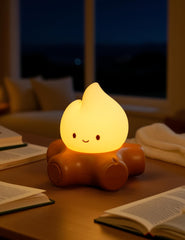 BANDIANCY campfire night light flicker mode mimics real flames for play